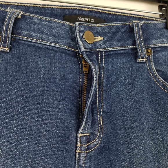 Forever 21 medium wash distress stretch jean sz 30 - Picture 9 of 10